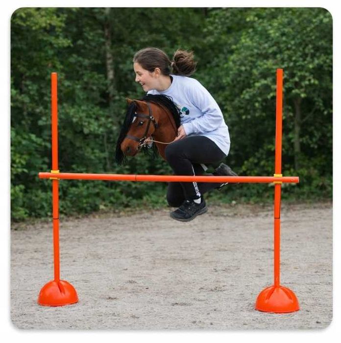 Przeszkody Hobby Horse 120cm + EBOOK GRATIS Regulowany Płotek Treningowy dla Konia Na Kiju