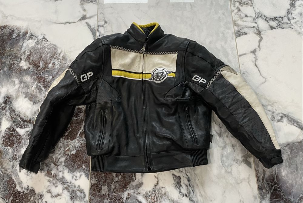 Шкіряна мото куртка GP pro sports з захистом
