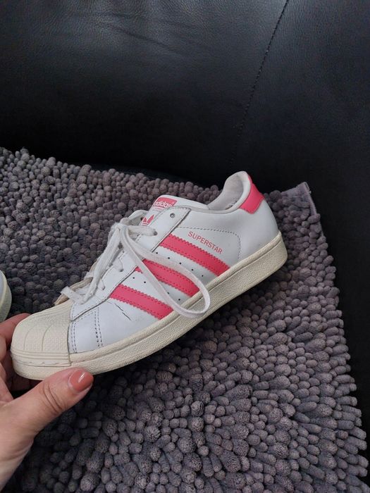 Adidas tenis rosa branco