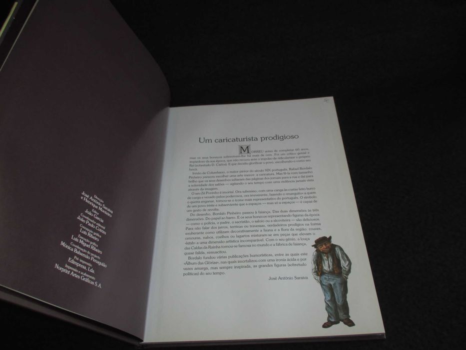 Livro Álbum das Glórias Rafael Bordalo Pinheiro Expresso