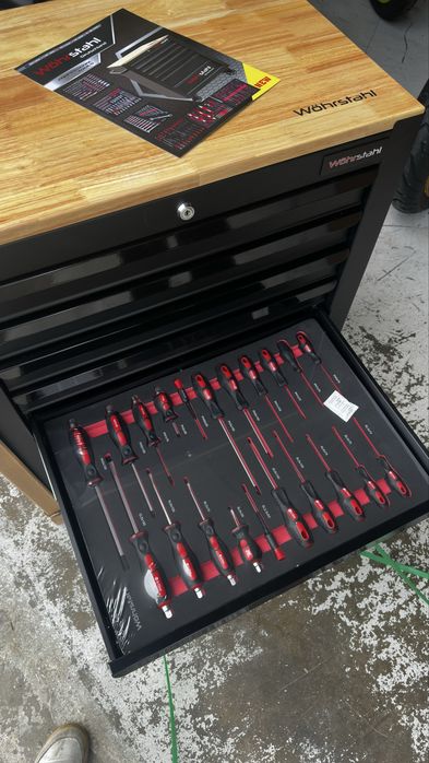 Carrinho de Ferramentas Profissional Wöhrstahl – 520 Peças - NOVO