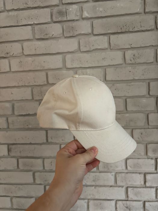 Czapka z daszkiem kremowa beżowa męska Primark