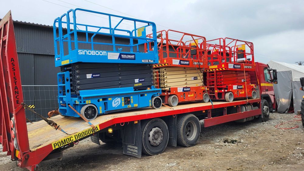 Podnośnik nożycowy koszowy przegubowy zwyżka 6 - 26 m wynajem