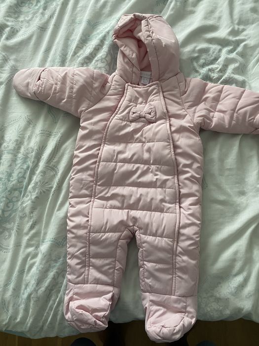 Kombibezon zimowy dla dziewczynki 6-9 miesiecy 74cm