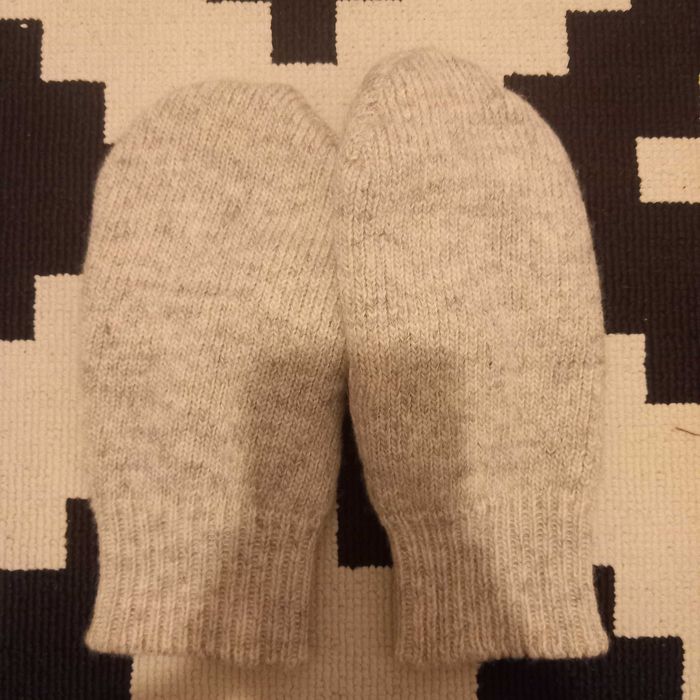 Rękawiczki wełniane damskie szare Janus