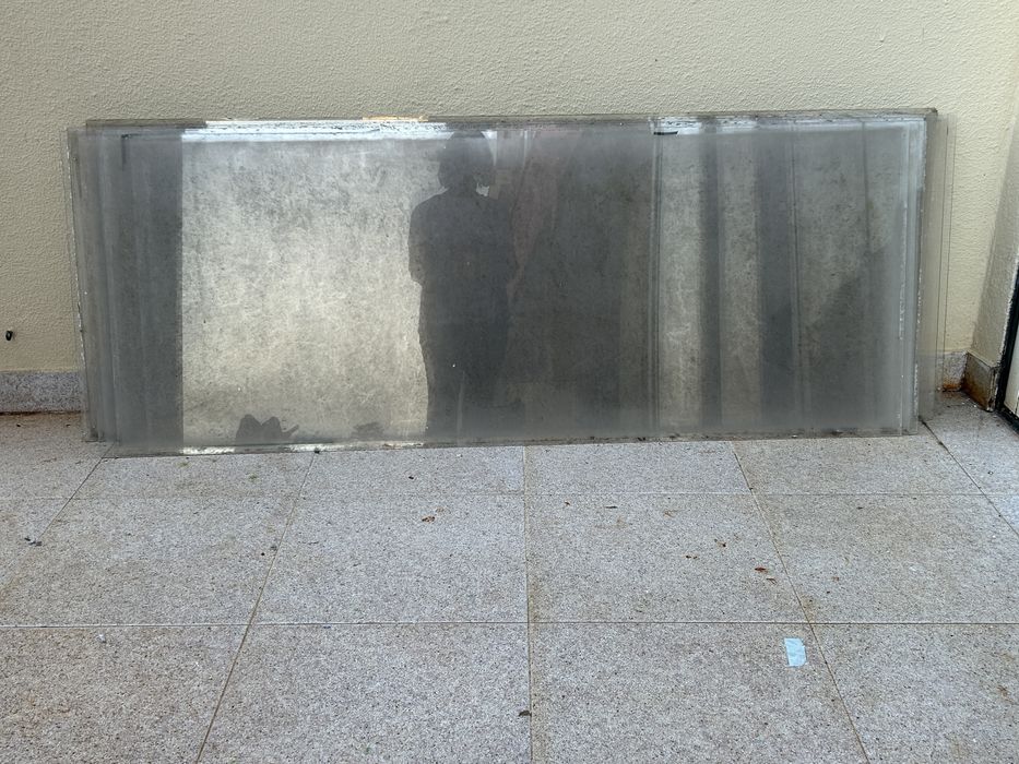 Placas de acrilico usadas