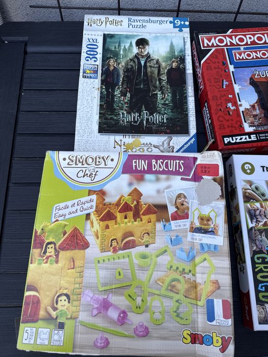 Puzzle dla dzieci, Monopoly, harry potter, domek z piernika, star wars