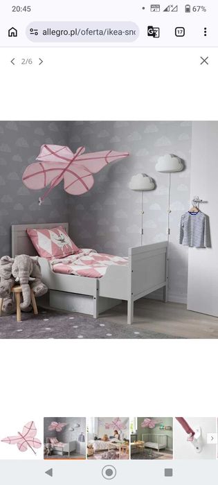 Baldachim motyl Ikea snofink