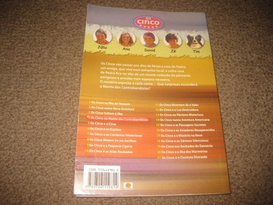 Livro "Os Cinco no Monte dos Contrabandistas" de Enid Blyton