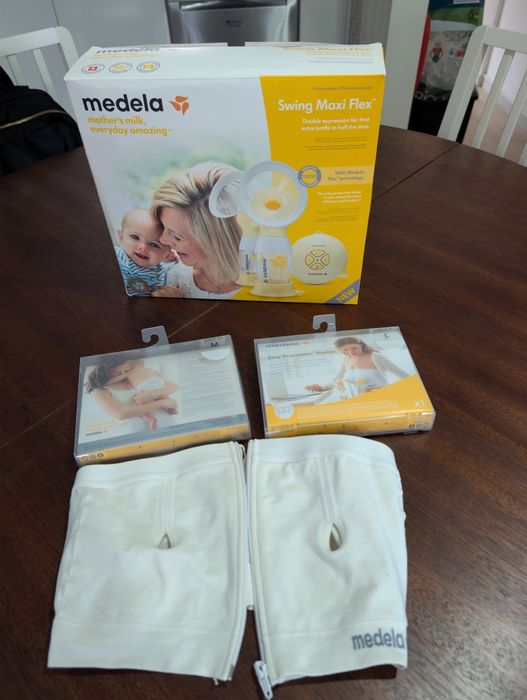 Kit Medela - Bomba extratora leite + soutiã M/L