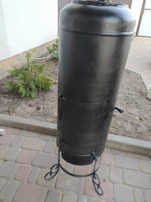 Буржуйка с газового балона толщина стенки 4мм