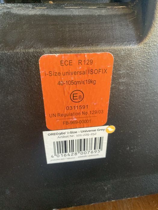 Fotelik obrotowy osann oreo 360 0-18 kg