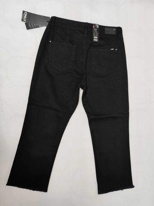 Spodnie 7/8 czarne dżinsowe jeans ONLY 28 S/M SP0159
