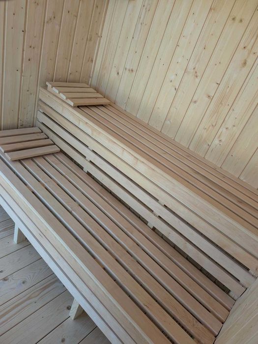Sauna Ogrodowa Olaya 5 3,2x2,3m Witryna + Piec + Ocieplona
