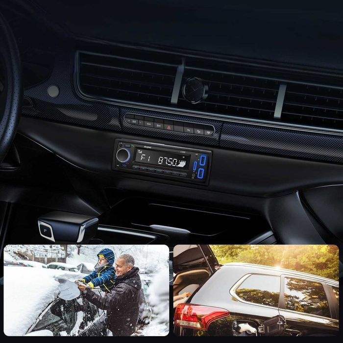 Radio 1 DIN Avylet Bluetooth 5.0 FM AUX SD USB Pilot