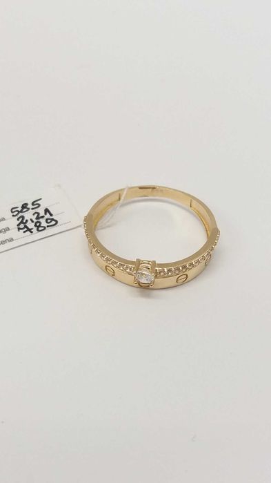 Pierścionek nowy złoty próba 585