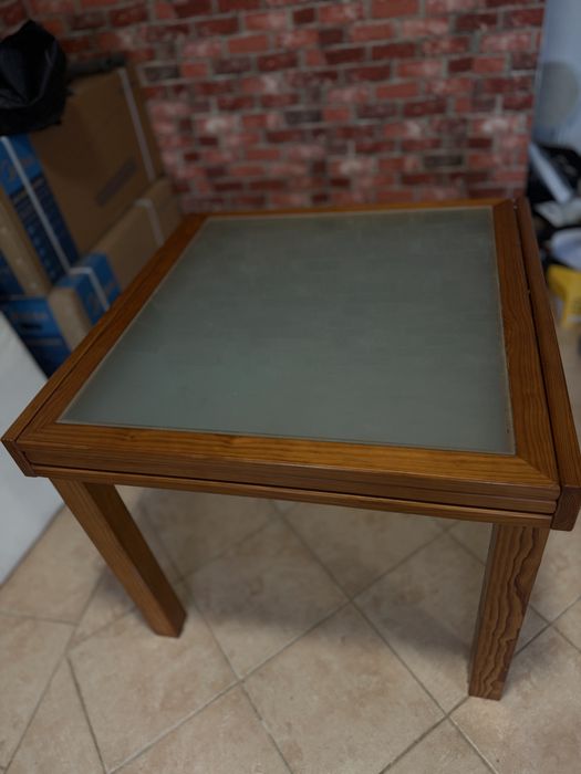 Mesa extensivel em vidro
