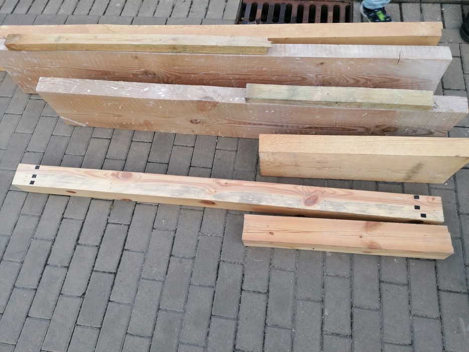 Belki drewniane sosnowe lite drewno