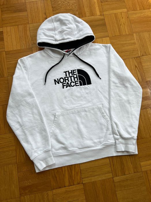 Bluza The North Face big logo white boxy fit 65x63 cm