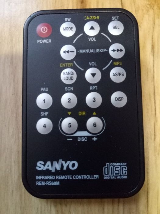 Пульт автомагнитолы Sanyo.