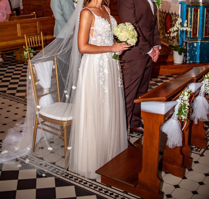 Suknia ślubna Diana Orchidea z welonem