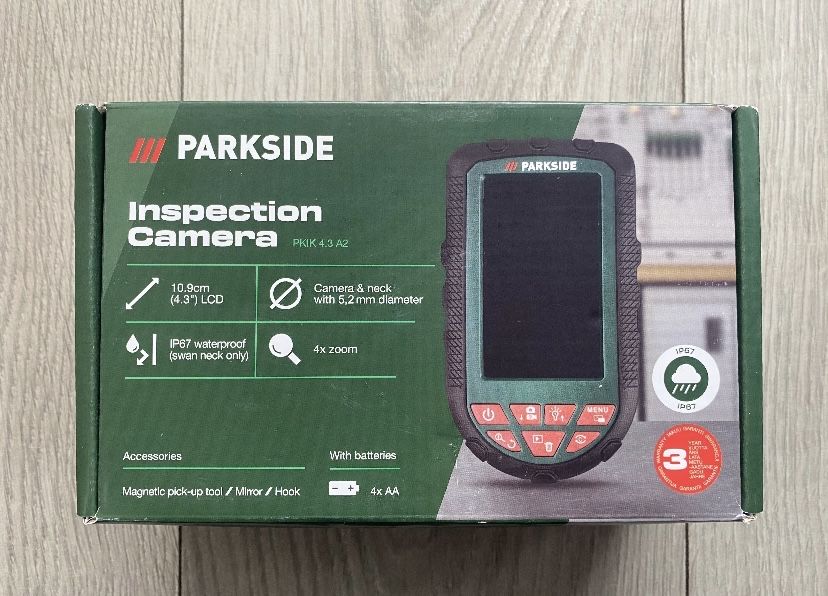 Nowa Kamera inspekcyjna Endoskop Parkside PKIK 4.3 A2 Okazja