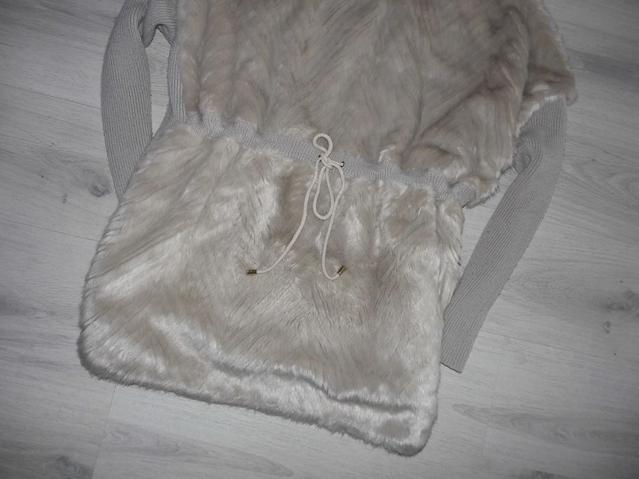 Pinko Coccobil Fur Jacket Italy Original Płaszcz Damski Futerko M