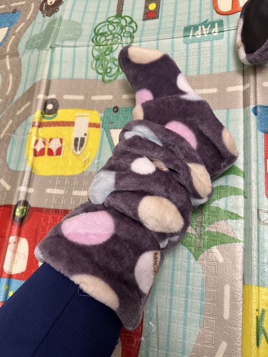 Махрова піжама туніка і високі тапочки, домашний махровий набор