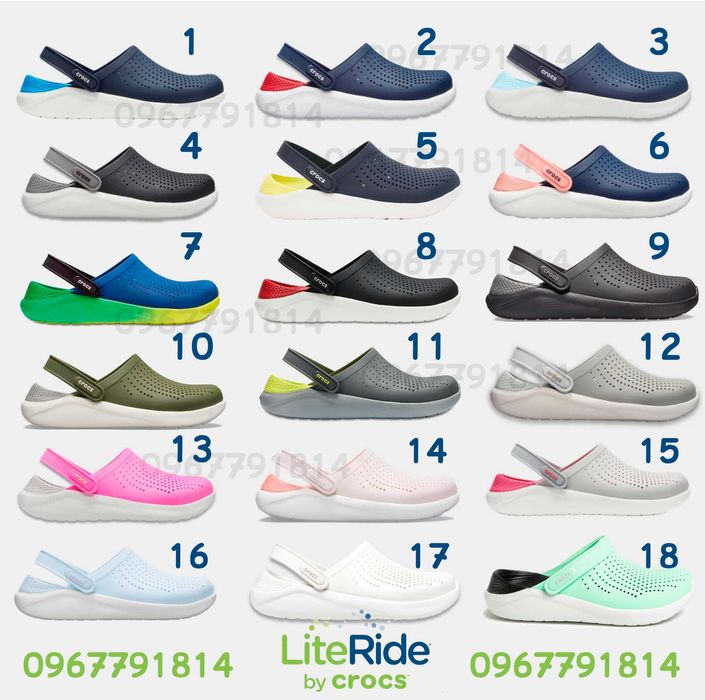 Crocs literide кроксы в разныx цветаx!  размеры в наличии