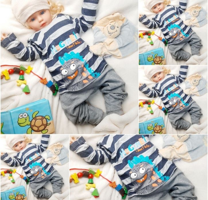Mega paka roz 86 13 sztuk zestaw komplet wyprawka dres bluza spodnie o