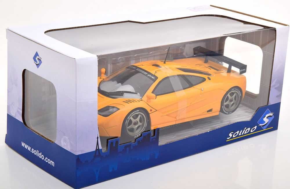 1/18 mclaren f1 gtr short tail orange 1996 (solido)