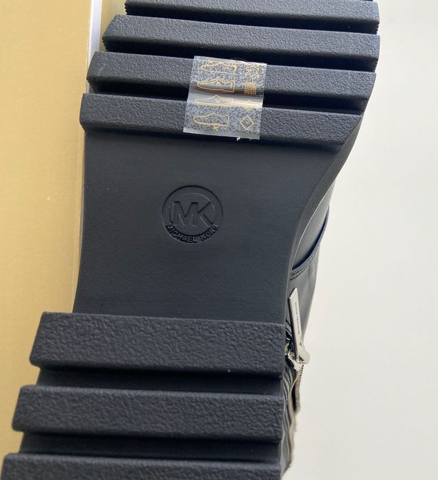 Женские кожаные ботинки берцы michael kors жіночі ботінки майкл корс