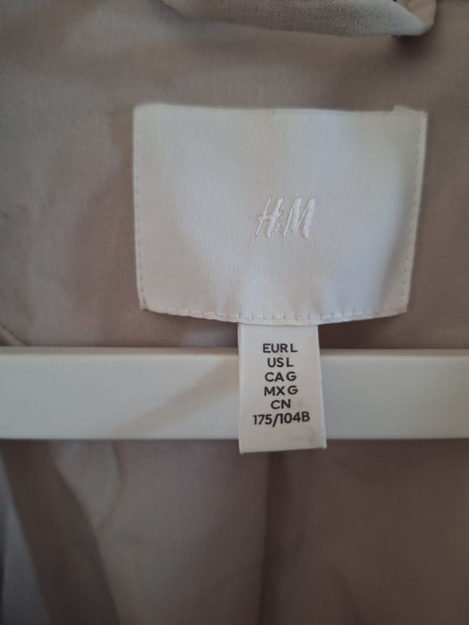 H&M Płaszcz beżowy rozm L