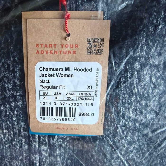 Mammut Chamuera ML bluza termiczna damska na polarze kaptur czarna XL