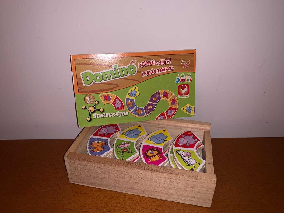 Jogo de Criança Dominó Mundo Animal - Idade 3+