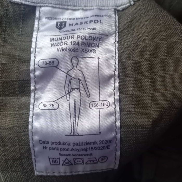 Mundur wojskowy 124MON WZ 10 komplet .