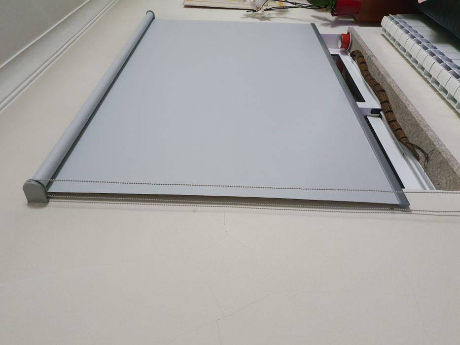 Estores rolo pvc cinza claro novos