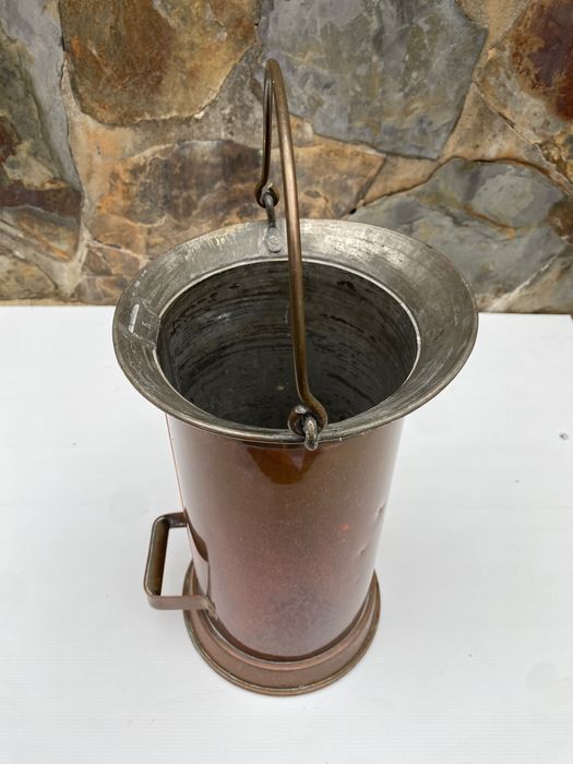 frigideira leiteira Séc XIX cobre 56 cm