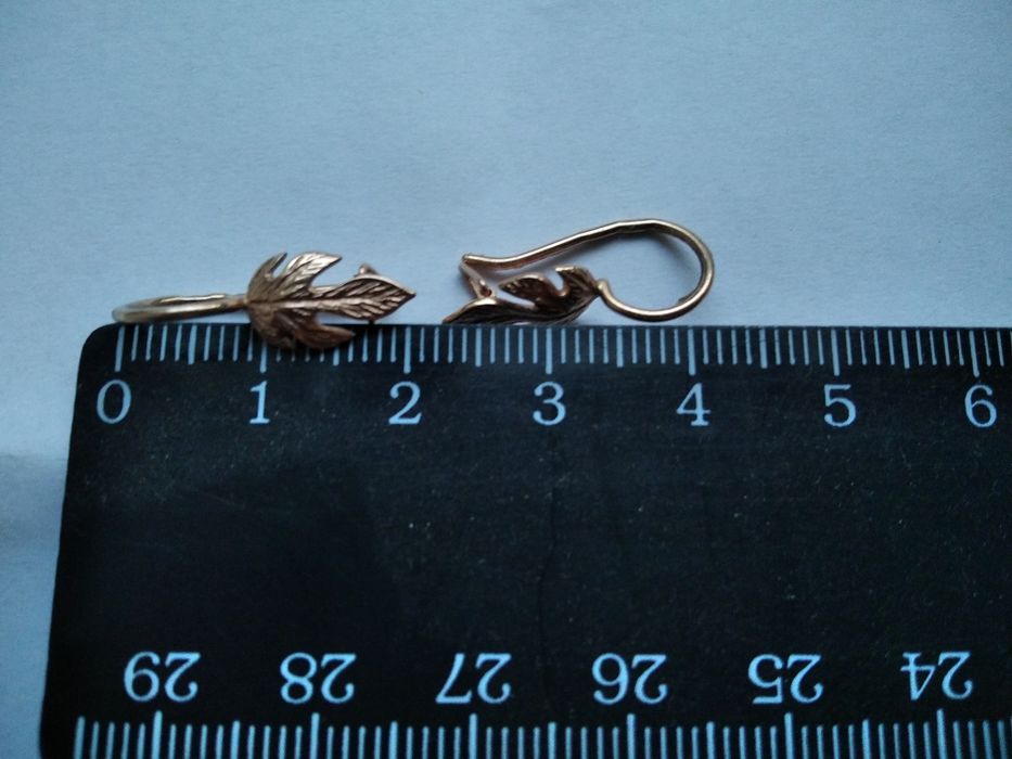 золотые серьги золото 583*
