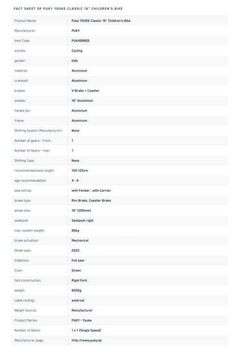 Bicicleta de criança (4-8 anos)- fabricada na Alemanha