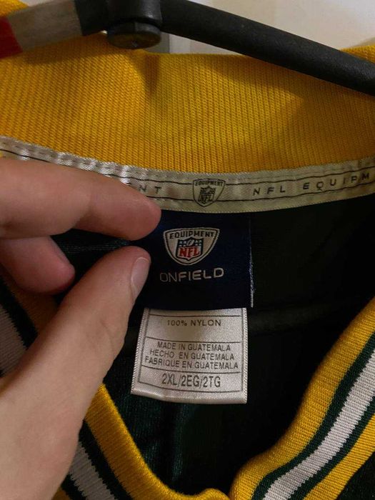 Джерси NFL Green Bay Packers #12 Aaron Rodgers Reebok On Field 2XL