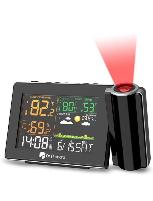 Проекційний цифровий будильник, домашня метеостанція