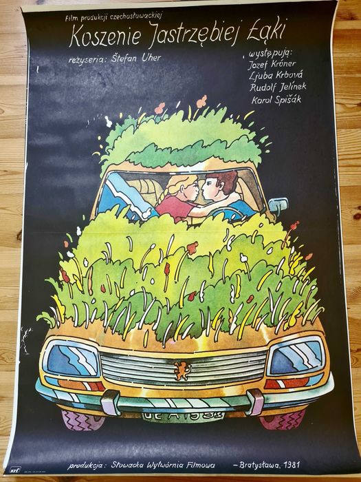 Plakat do filmu Koszenie Jastrzębiej Łąki 1981 bdb -