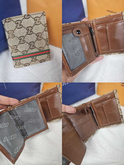Portfel męski Gucci logowany Italy premium kolory