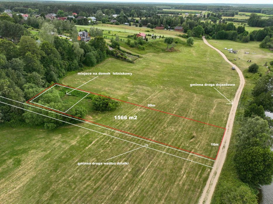 Stare Mierzwice piękna działka nad rzeką Bug