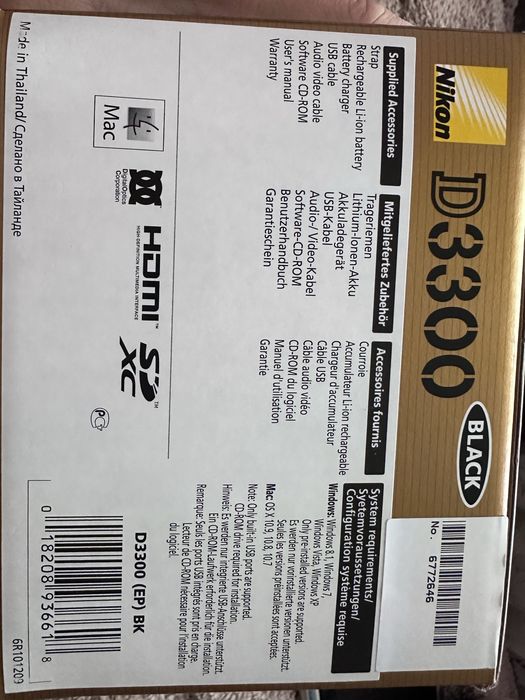Продам Nikon d3300 18-105 VR Kit