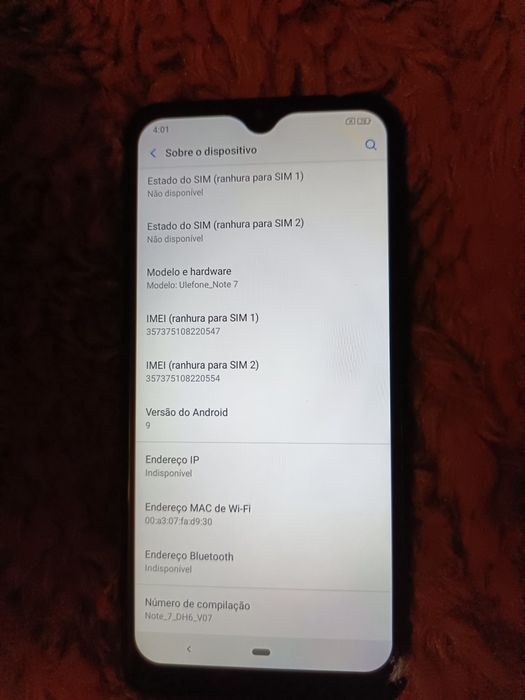 Ulefone_Note 7 - Semi-Novo