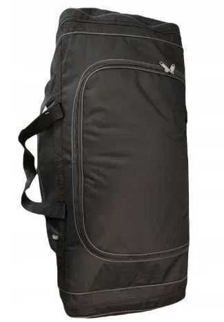 Duża czarna torba na wycieczkę podróżna z paskiem 60cm