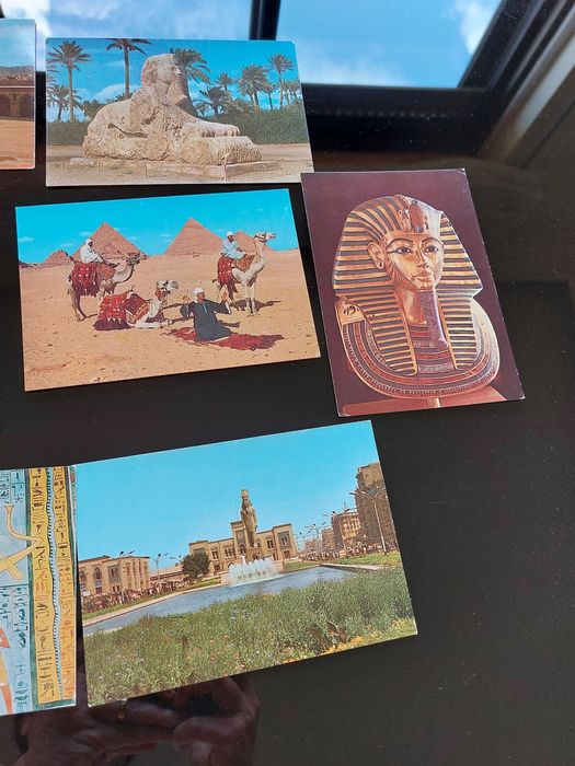 Postais antigos do Egipto, Croácia e Rússia