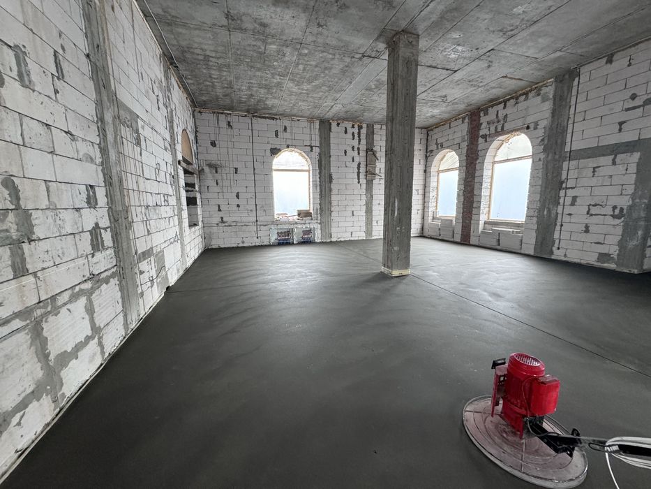 Стяжка пола Стяжка підлоги Машинна Напівсуха Полусухая Київ та обл